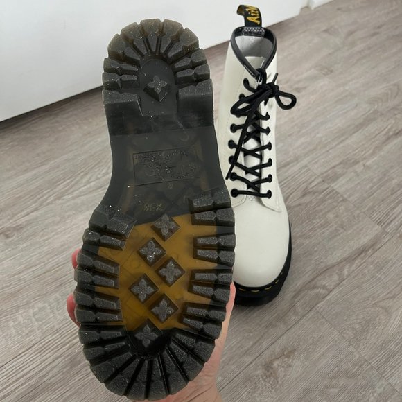 Dr. Martens Jadon Boots Smooth White Size Women's 6 - Picture 6 of 6